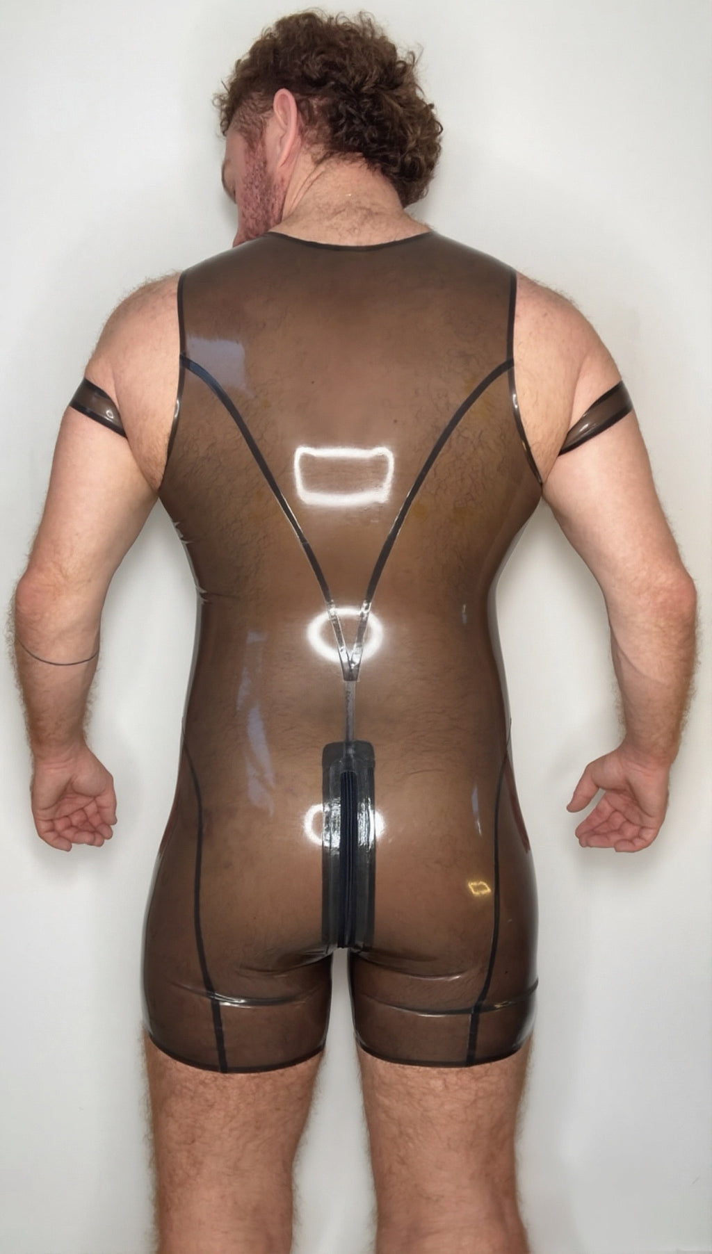 Translucent Latex Surf Suit
