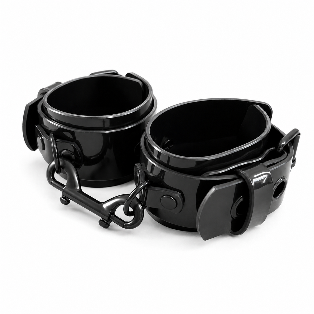 BP-02 / Industrial Black PVC Cuffs